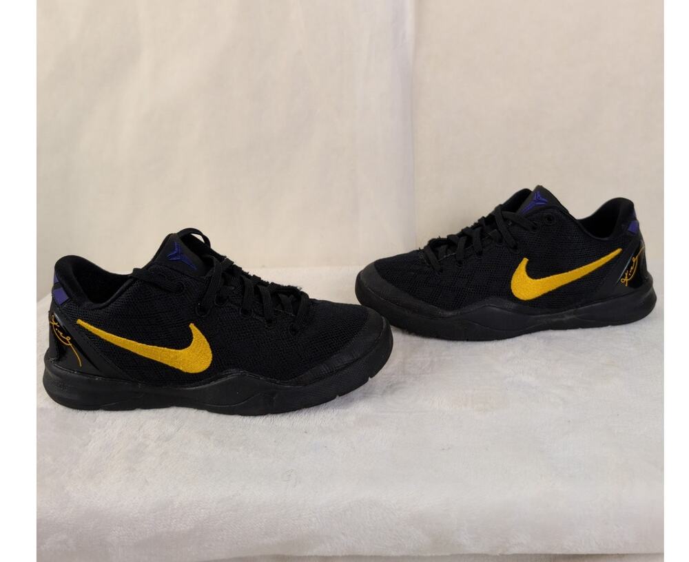 Kobe 8 PS Lakers Away Black Purple sneakers Size 2Y kids shoes Sneakerhead
